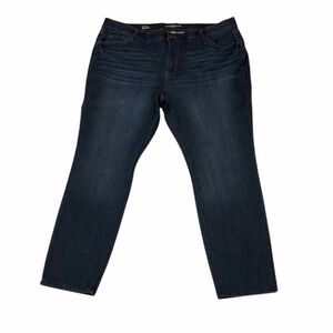 LIZ CLAIBORNE CLASSIC SKINNY WOMENS STRETCHY BLUE JEANS SIZE 24W